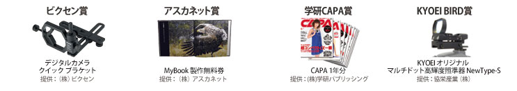 Bird-1グランプリ入賞賞品