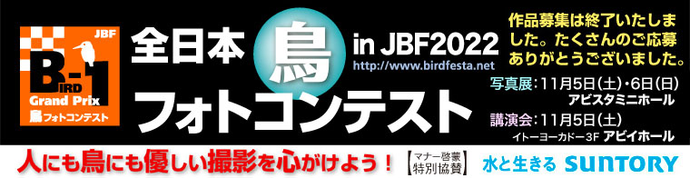 JBF全日本鳥フォトコンテスト2022
